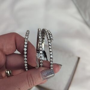 Nordstrom Wrap Style Shimmering Silver Bracelet